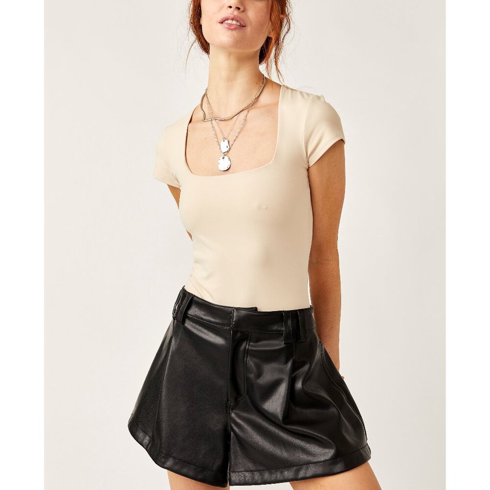 Free People Cream Bodysuit- NWOT